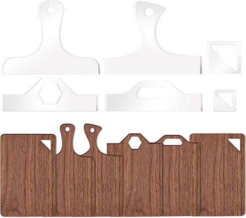 6 PCS TOLETERATES ، قالب مقبض لوحة Charcuterie ، قوالب أكريليك للأعمال الخشبية ، أداة التقطيع تتبع الإسناد أداة للمطبخ (النمط 3) in Kuwait