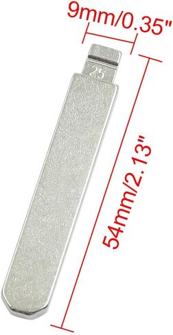 X AutoHaux 10pcs Metal Uncut insert blade blede behy lemat in Saudi Arabia