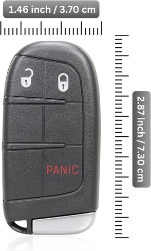 Replacement Keyless Entry Remote Car Key Fob M3N40821302 433MHz 46 Chip 3 Buttons for Jeep Grand Cherokee 2014 2015 2016 2017 2018 2019 2020 2021 2022 in Saudi Arabia
