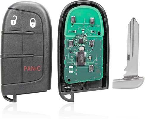 Replacement Keyless Entry Remote Car Key Fob M3N40821302 433MHz 46 Chip 3 Buttons for Jeep Grand Cherokee 2014 2015 2016 2017 2018 2019 2020 2021 2022 in Saudi Arabia