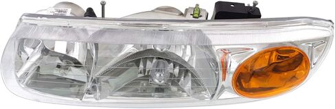 سائق Garage-Pro ومصباح جانبي للركاب لقاعدة Saturn SL2 2000-2002 يناسب أيضًا هالوجين SL1 مع استبدال المصباح (S)# 21112455 21112456 in Saudi Arabia