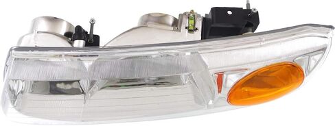 سائق Garage-Pro ومصباح جانبي للركاب لقاعدة Saturn SL2 2000-2002 يناسب أيضًا هالوجين SL1 مع استبدال المصباح (S)# 21112455 21112456 in Saudi Arabia