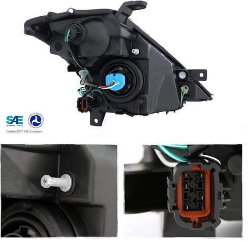 Akkon - لصالح Nissan Murano Chrome Halogen Type OE المصابيح الأمامية بديلة سائق/راكب. in Kuwait