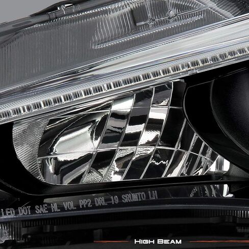 AKKON - Fits 2014-2022 InFiniti Q50 w/o AFS LED Projector Chrome Clear Headlights Pair Driver Left + Passenger Right in Saudi Arabia