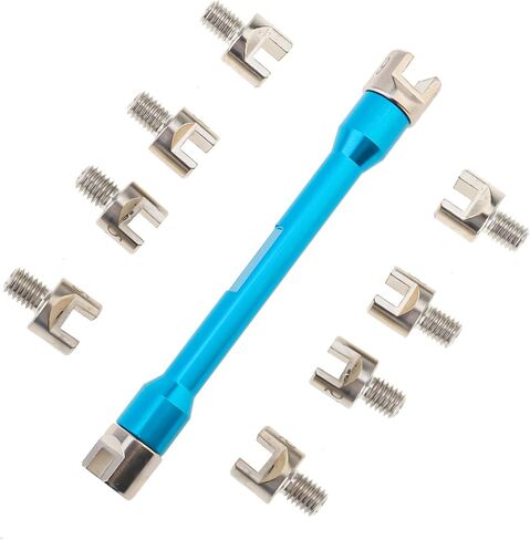 تحدث Windance Spoke Spanner ، 5.0-6.8 ملم من الصلب مع حلمات CNC Aluminium Calle Calping Wrchenum Met لمعظم سكوتر الدراجات النارية للدراجات الأوساخ ، (الذهب) in Saudi Arabia
