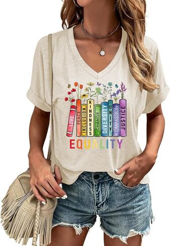 Happy Last Day of School V Neck Shirt Women Teacher Life Graphic Tee School Graduation Tee Appreciation Summer T-Shirt in Kuwait