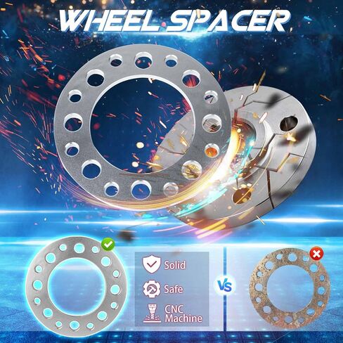‎ 8x6.5 Wheel Spacers 12mm Wheel Spacers, 8x165.1 8x170 8x180 Wheel Adapter, 8 Lug, 127mm Bore, Fit for F250 E350 Ram 2500 3500 Express 3500 K3500 Silverado Suburban 2500 Sierra 2500HD 3500HD, 4pc in Saudi Arabia
