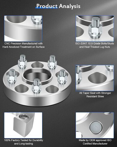 ECCPP 4PCS 5x114.3 1 inch hub Centric Wheel spacers 5x4.5 to 5x4.5 12x1.25 66.1mm fits for 2014-2021 for Nissan Murano 2009-2021 for Nissan 370Z 2013-2020 for Nissan Pathfinder in Saudi Arabia