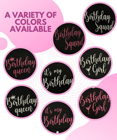 MISS POPULAR Birthday Tank Top for Women with Chest Print| Glitter Birthday Girl, Queen, Squad, Its My Birthday | Sizes S-3XL in Kuwait