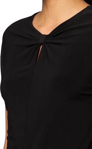 Kasper Women's Solid Ity Ext Shldr W Scrunch Front Top in Saudi Arabia