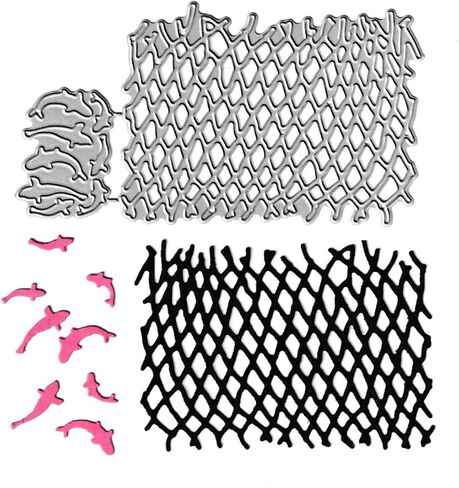 8pcs Seaweed Cutting Dies, Sea Grass Starfish Conch Die Cuts Metal Embossing Stencils Template Mould for Card Scrapbooking and DIY Craft Album Paper Card Decor in Saudi Arabia