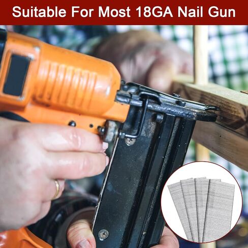 18 Gauge Brad Nails ، 1000 Counts 1-1/4 inch 18 Ga Brad Nails ، مسامير مجلفنة للمسدس الأظافر ، وإنهاء مسدس الأظافر للهواء المضغوط ، مسدس براد الكهربائي. in Kuwait