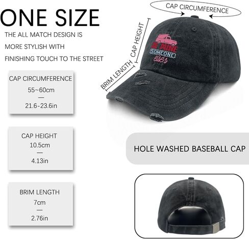 Be Mine Someone Else's Valentines Hat for Men Washed Distressed Baseball Caps Vintage Washed Hiking Hats Light Weight in Saudi Arabia