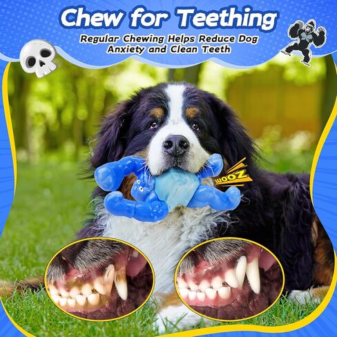 Furdog Tough Dog Toys for Aggressive Chewers – Indestructible Chew Toys for Medium & Large Dogs, Squeaky Toys to Keep Them Busy, Reduce Anxiety, Bacon Flavor in Saudi Arabia