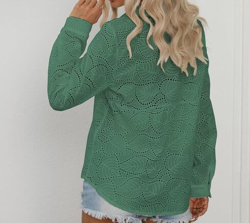 Long Sleeve Button Down Shirt for Women Dressy Casual Elegant Going Out Tops in Kuwait