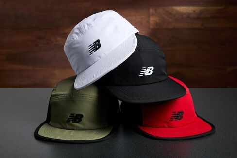 New Balance Adult Unisex 5 Panel Lightweight Adjustable Camper Flat Bill Running Hat in Saudi Arabia