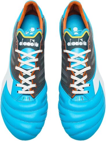 Diadora Brasil Elite Veloce Gr Ita LPX Men Ground Sovics - مصنوعة في إيطاليا ، خفيفة الوزن ، جلدية متميزة ، مثالية لأرض ثابتة in Saudi Arabia