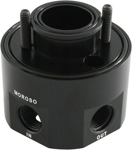 Moroso 23691 Oil Filter Adapter, Fits Big Block Chevy Mark IV Engines, Use w/Oil Cooler in Saudi Arabia