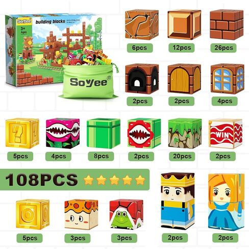 120PCS 1'' Magnetic Blocks-Build Mine Magnet World Set Sensory Toys for Kids 3+ Years Old Magnetic Cubes for Boys Toddler Boys Toys Age 4-6 8-10 10-12 in Kuwait