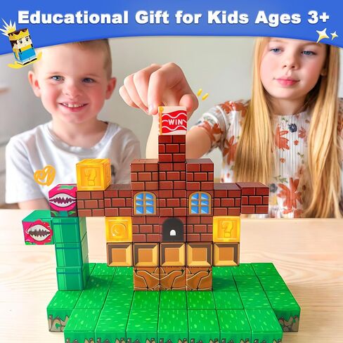 120PCS 1'' Magnetic Blocks-Build Mine Magnet World Set Sensory Toys for Kids 3+ Years Old Magnetic Cubes for Boys Toddler Boys Toys Age 4-6 8-10 10-12 in Kuwait