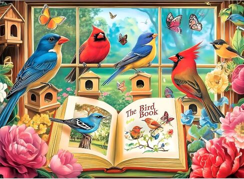 300 Pieces Jigsaw Puzzle for Adults, Hummingbird Floral Jigsaw Puzzles for Kids Adults Seniors 300 Pieces, Glossy Sturdy Vibrant Puzzle 300 Piece, Challenging Puzzle Great Gift for Family Friends in Saudi Arabia