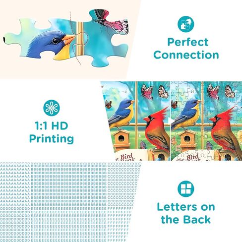 300 Pieces Jigsaw Puzzle for Adults, Hummingbird Floral Jigsaw Puzzles for Kids Adults Seniors 300 Pieces, Glossy Sturdy Vibrant Puzzle 300 Piece, Challenging Puzzle Great Gift for Family Friends in Saudi Arabia