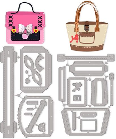 INFUNLY 16pcs Labels Die Cuts 10 Shapes Bookmark Cutting Dies for Card Making Hanging Tag Metal Cutting Dies Banner Frame Embossing Stencils Template for DIY Scrapbooking Album Paper Decor Craft in Saudi Arabia