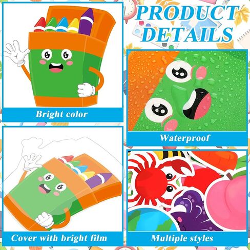 184 Pcs Welcome Window Door Clings Stickers Welcome Back to School Door Decorations Stickers Bulletin Board Cutouts Party Teachers Supplies for Preschool Kindergarten Wall Blackboard Decor in Saudi Arabia