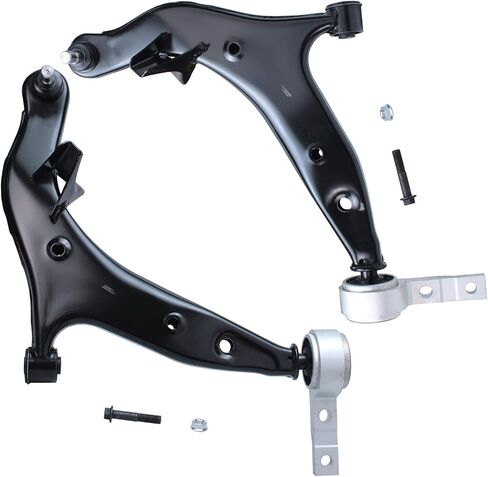 Detroit Axle - 4pc أذرع التحكم في الواجهة الأمامية لعام 2004-2009 Nissan Quest ، 2 Under Control Arms 2 Struts & Coil Spring 2005 2007 2007 2008 Suspension in Kuwait