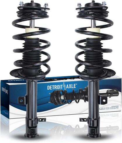 Detroit Axle - 2 Rear Struts for 2007-2016 Dodge Caliber Jeep Patriot Compass Complete Struts Shocks with Coil Spring 2008 2009 2010 2011 2012 2013 2014 2015 Replacement Quick Install Ready Struts in Saudi Arabia