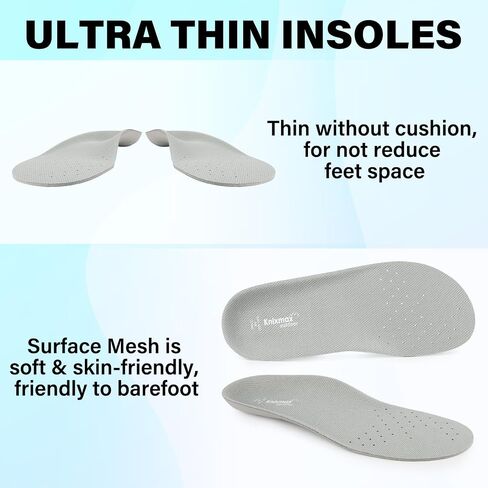 نساء قوس الدعم النعال للتماسيح الرقيقة رقيقة على نطاق واسع من أجل birkenstock linersless barefoots for التمريض حذاء حديقة الأحذية slippers الحجم الرمادي us10/eu43-44 in Kuwait