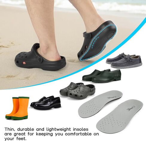 نساء قوس الدعم النعال للتماسيح الرقيقة رقيقة على نطاق واسع من أجل birkenstock linersless barefoots for التمريض حذاء حديقة الأحذية slippers الحجم الرمادي us10/eu43-44 in Kuwait