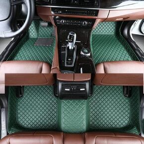 Customized car Floor mats,Suitable for Genesis Electrified G80,Electrified GV70,G70,G80,G90,GV60,GV70,GV80,GV80 Coupe (Black+Black Stitching) in Saudi Arabia
