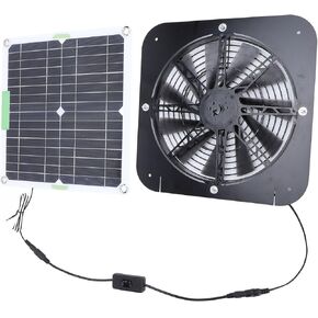 Solar Fan, 100W Solar Exhaust Fan 13.5inch Solar Ventilation Fan Solar Panel Powered Fan Solar Powered Fan Solar Attic Fan with Cable Bracket for Dog Chicken House Greenhouse RV in Kuwait