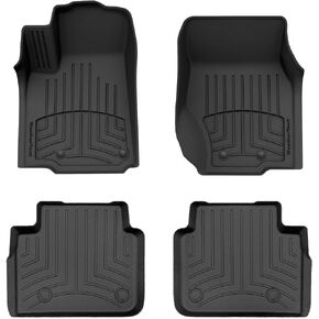 WeatherTech FloorLiner HP Custom Fit Floor Mats for Jeep Grand Cherokee L - 1st & 2nd Row (441696-1-2IM), Black in Saudi Arabia