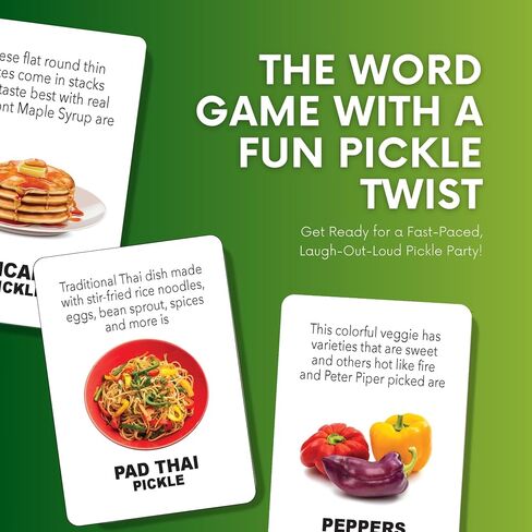 Pickle Everything – A Dill-iciously Fun Word Game for Kids, Teens & Adults! Fast-Paced Party Card Game, Perfect for Family Game Night, 3-5 Players, Ages 10+, Quick 20-Minute Play in Saudi Arabia