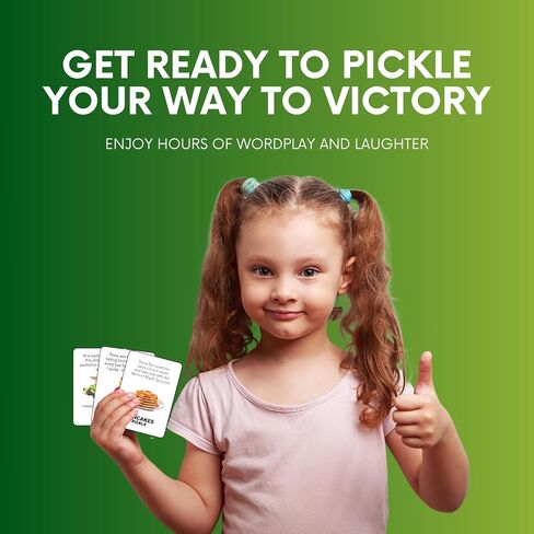 Pickle Everything – A Dill-iciously Fun Word Game for Kids, Teens & Adults! Fast-Paced Party Card Game, Perfect for Family Game Night, 3-5 Players, Ages 10+, Quick 20-Minute Play in Saudi Arabia