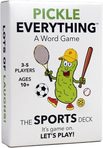 Pickle Everything – A Dill-iciously Fun Word Game for Kids, Teens & Adults! Fast-Paced Party Card Game, Perfect for Family Game Night, 3-5 Players, Ages 10+, Quick 20-Minute Play in Saudi Arabia