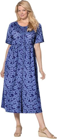 Woman Within Women's Plus Size Button-Front Essential Dress in Saudi Arabia