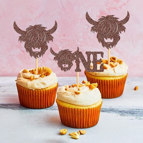 Ercadio 24 PCS Black Wolf Cupcake Topcake Topcake Silhouette Black Glitter Cupcake Topper Wolf Cupcake Decoration يختار موضوعًا للحيوان للاستحمام طفل عيد ميلاد لوازم الحفل in Kuwait