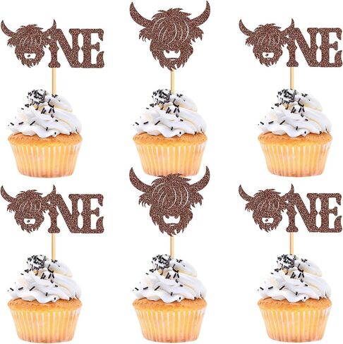 Ercadio 24 PCS Black Wolf Cupcake Topcake Topcake Silhouette Black Glitter Cupcake Topper Wolf Cupcake Decoration يختار موضوعًا للحيوان للاستحمام طفل عيد ميلاد لوازم الحفل in Kuwait