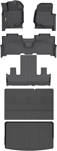 HAFIDI® Floor Mats Fit for Ford Maverick 2025 2024-2022 (Not for Hybrid) All Weather Protection TPE Anti-Slip Automotive Floor Liners, Fits 1st & 2nd Row Full Set Custom Accessories, Black in Kuwait