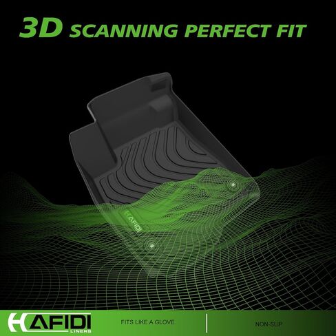 HAFIDI® Floor Mats Fit for Ford Maverick 2025 2024-2022 (Not for Hybrid) All Weather Protection TPE Anti-Slip Automotive Floor Liners, Fits 1st & 2nd Row Full Set Custom Accessories, Black in Kuwait