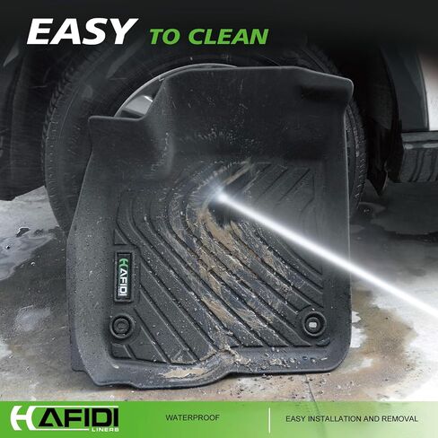 HAFIDI® Floor Mats Fit for Ford Maverick 2025 2024-2022 (Not for Hybrid) All Weather Protection TPE Anti-Slip Automotive Floor Liners, Fits 1st & 2nd Row Full Set Custom Accessories, Black in Kuwait