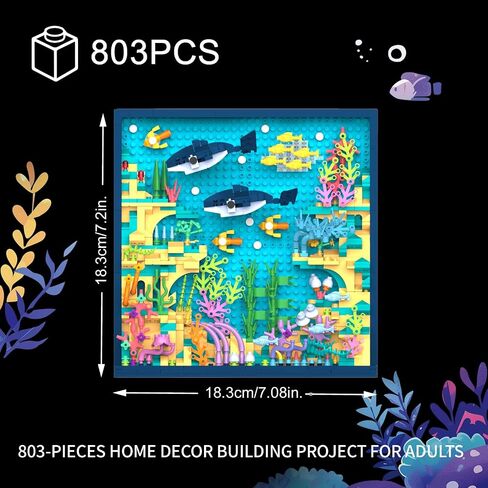 Micro Brick Flower World Building Set, 3D Floral Wall Art Home Office Decoration or Table Display, Creative Building Craft Set, Ideas Gift Building Toy for Adults,Teens Ages 8+ Kids in Saudi Arabia