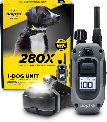 Dogtra 282C Waterproof 127-Level Precise Control LCD Screen 1/2-Mile 2-Dog Remote Training Dog E-Collar in Saudi Arabia