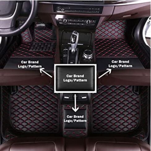 AerfineCar Mats Fit for BMW 1 2 3 4 5 6 7 8 Series X1 X2 X3 X4 X5 X6 X7 GT Waterproof car Floor mats Custom Full Coverage All Weather Protection Non-Slip Leather Floor Liners (Fashion Color 8) in Kuwait
