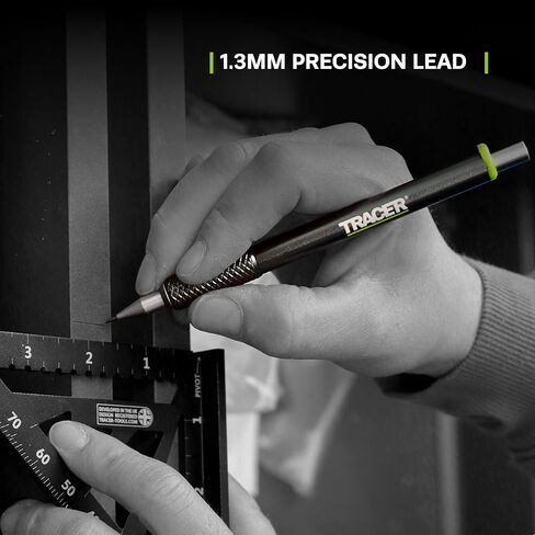 Tracer Pro Series Aluminium Deep Hole Construction Pencil with 6 x Replacement Lead Pack and accompanying Site Holsters - Construction Marking Kit - AMK1-PRO in Kuwait