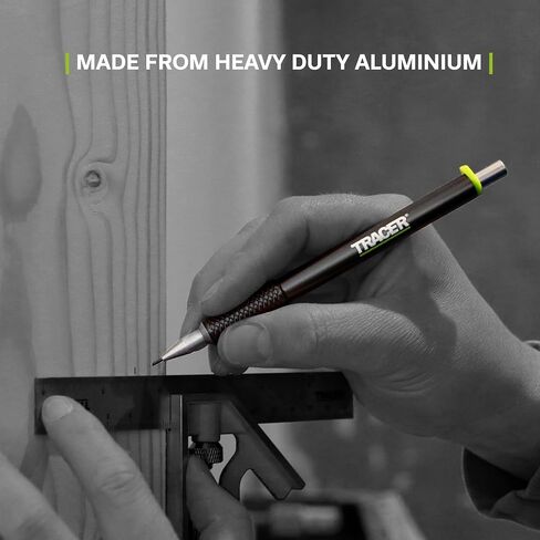 Tracer Pro Series Aluminium Deep Hole Construction Pencil with 6 x Replacement Lead Pack and accompanying Site Holsters - Construction Marking Kit - AMK1-PRO in Kuwait