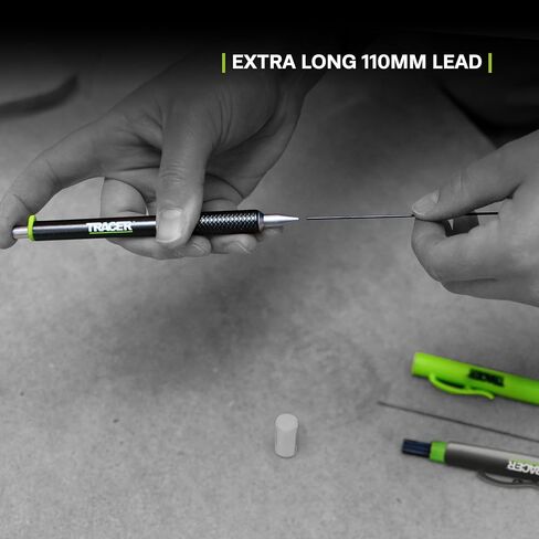 Tracer Pro Series Aluminium Deep Hole Construction Pencil with 6 x Replacement Lead Pack and accompanying Site Holsters - Construction Marking Kit - AMK1-PRO in Kuwait